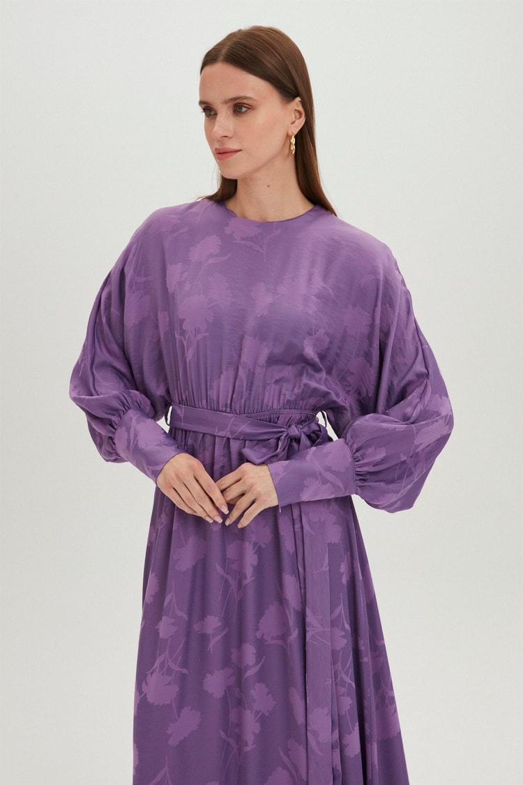 E-0360 FLORAL ELBİSE 1-3