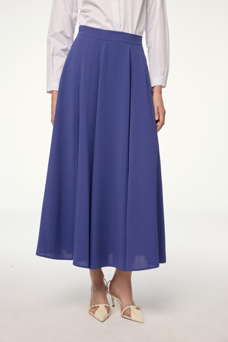 Flared Violet Skirt ETK-0144