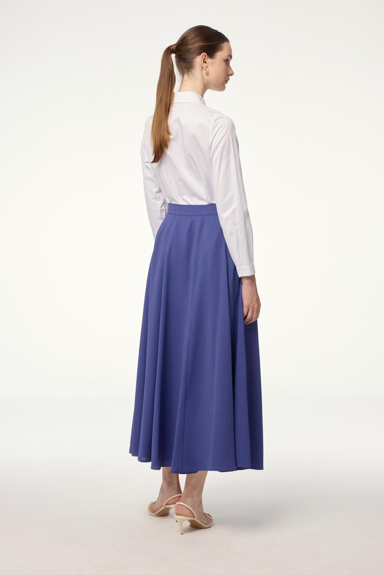 Flared Violet Skirt ETK-0144