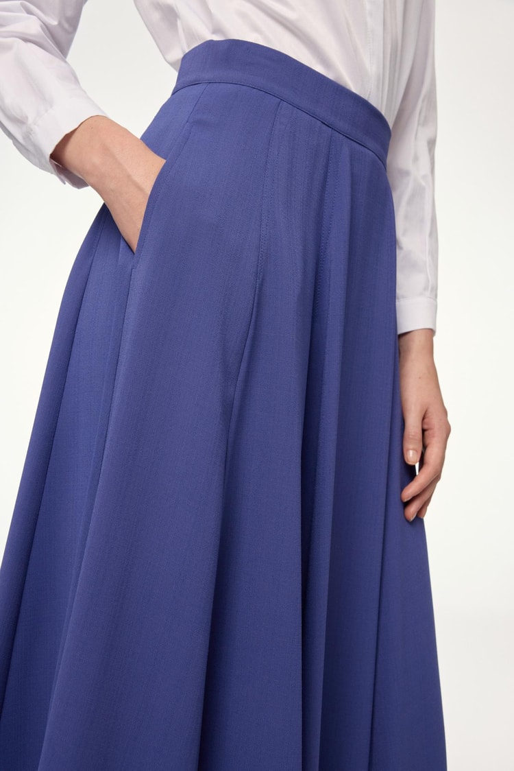 Flared Violet Skirt ETK-0144