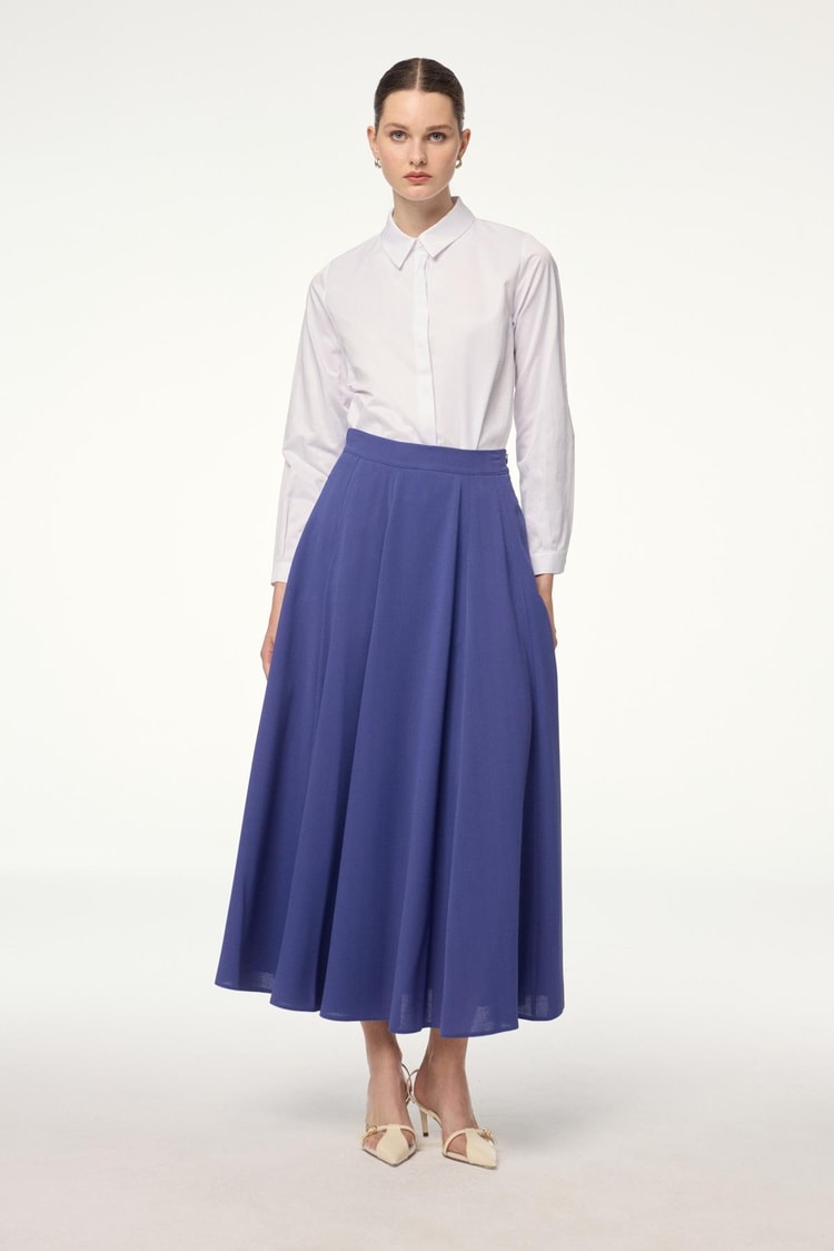 Flared Violet Skirt ETK-0144