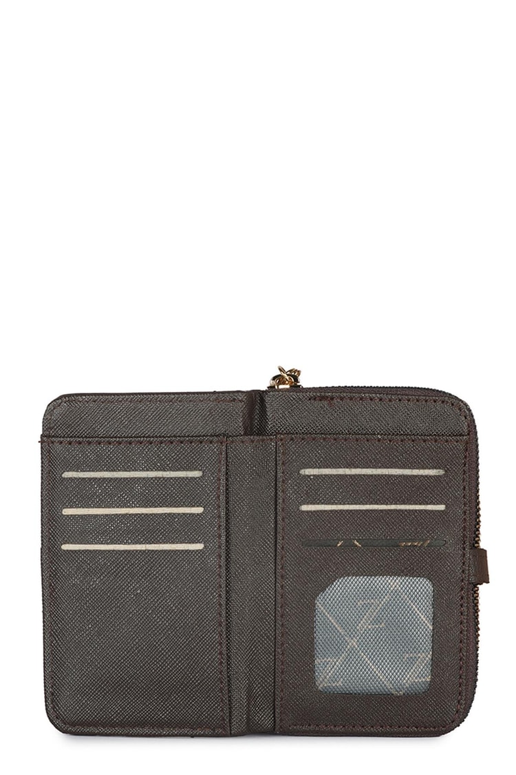 Fermuarlı Kahve Mini Cüzdan ZC025