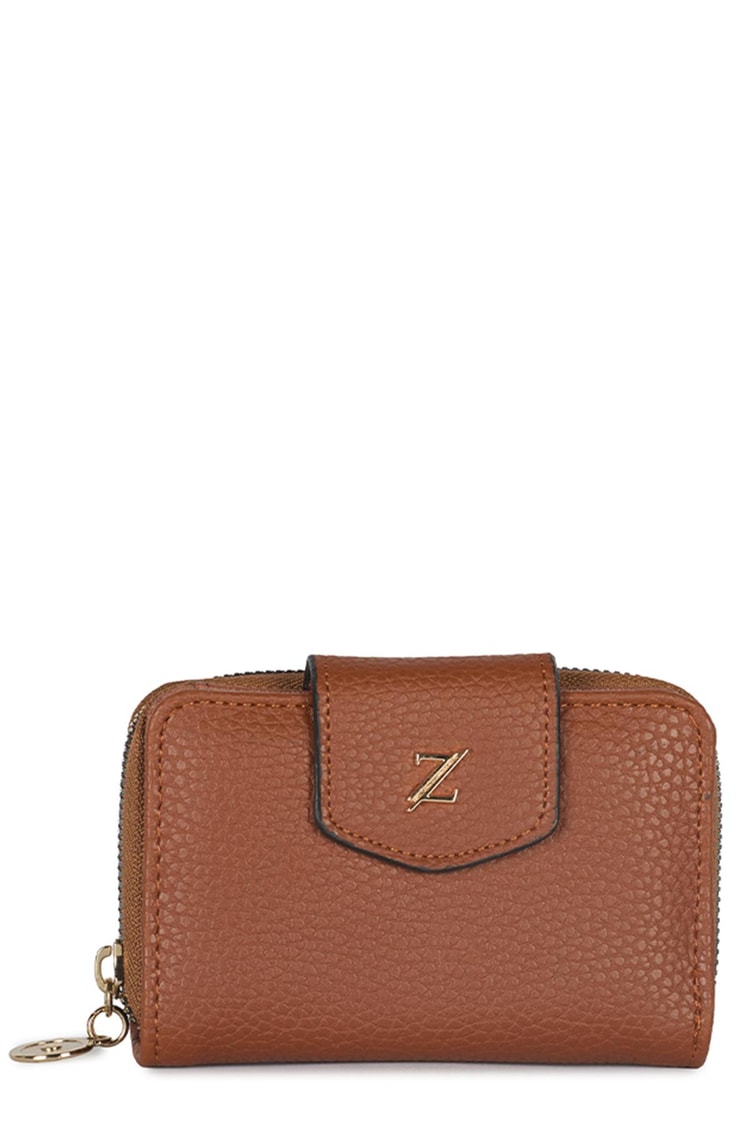 Fermuarlı Taba Mini Cüzdan ZC023