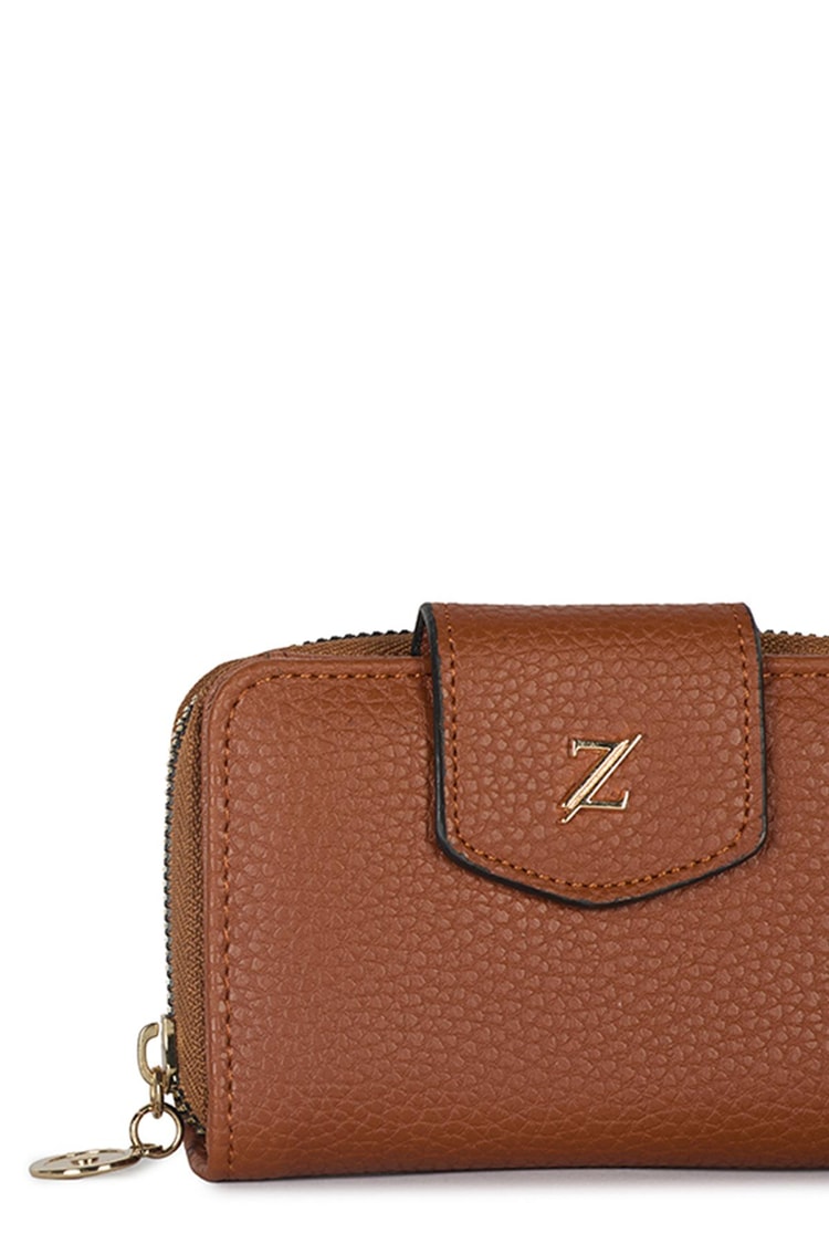Fermuarlı Taba Mini Cüzdan ZC023