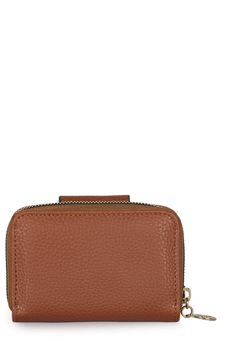 Fermuarlı Taba Mini Cüzdan ZC023