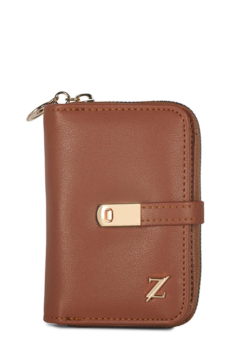 Fermuarlı Taba Mini Cüzdan ZC025