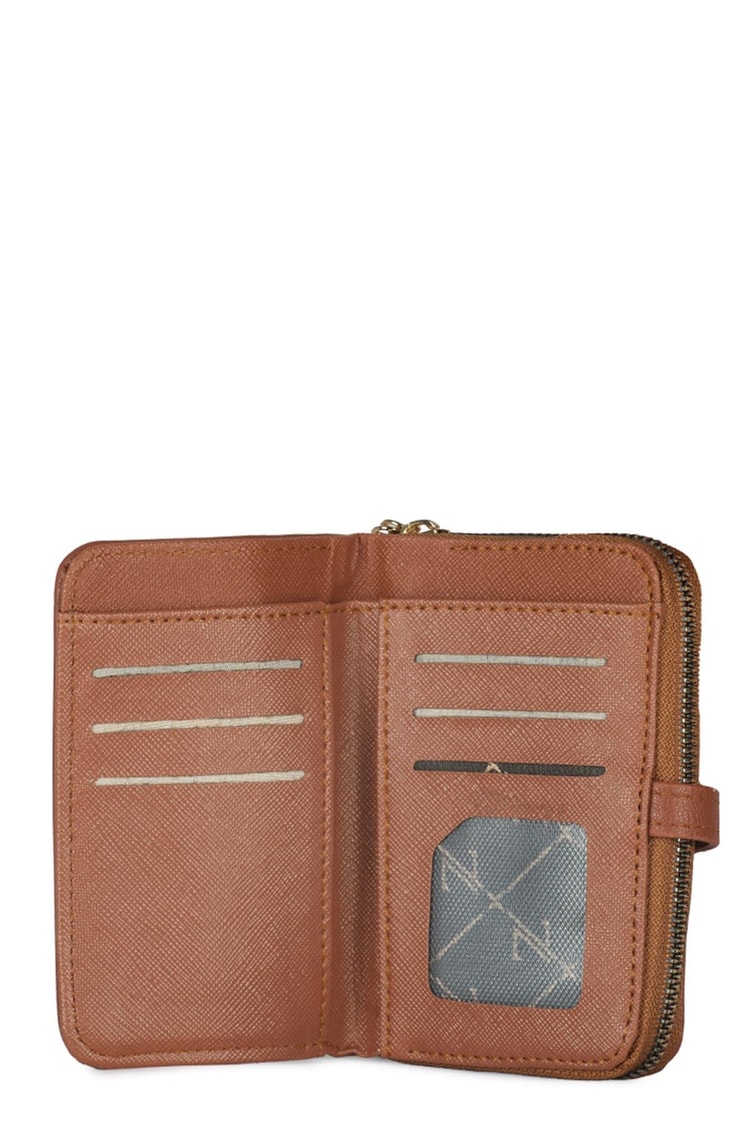 Fermuarlı Taba Mini Cüzdan ZC025