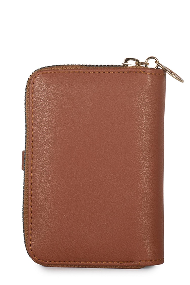 Fermuarlı Taba Mini Cüzdan ZC025