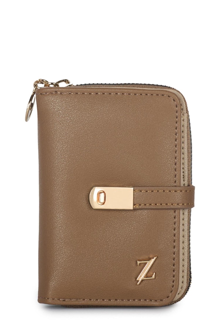 Fermuarlı Vizon Mini Cüzdan ZC025