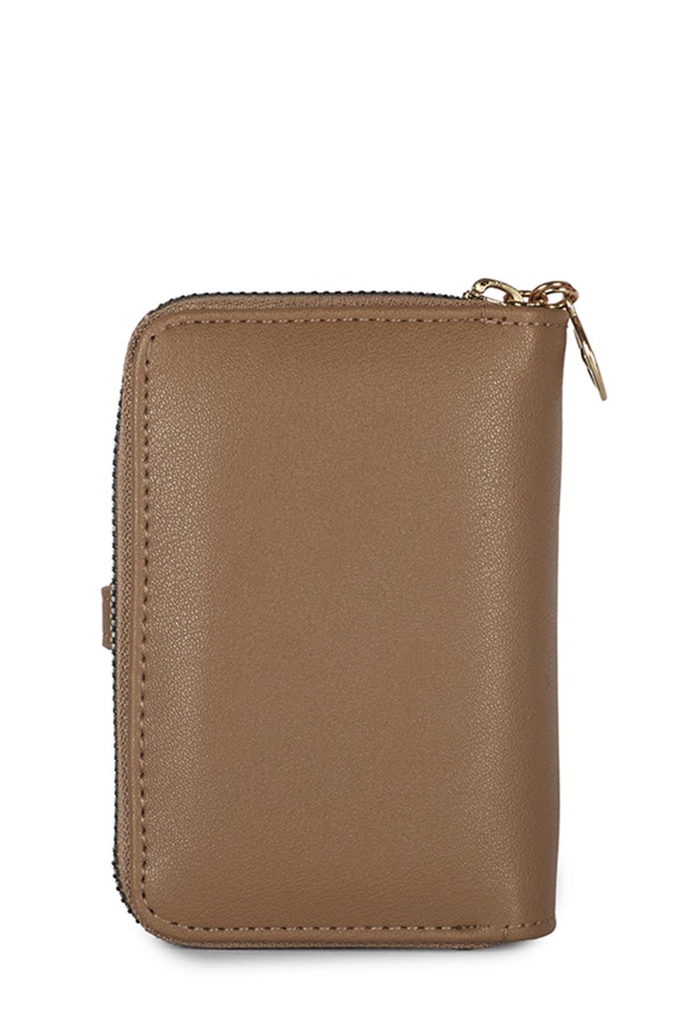 Fermuarlı Vizon Mini Cüzdan ZC025