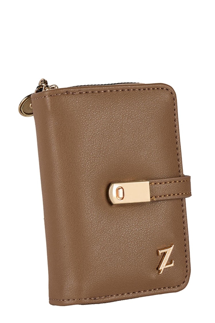 Fermuarlı Vizon Mini Cüzdan ZC025