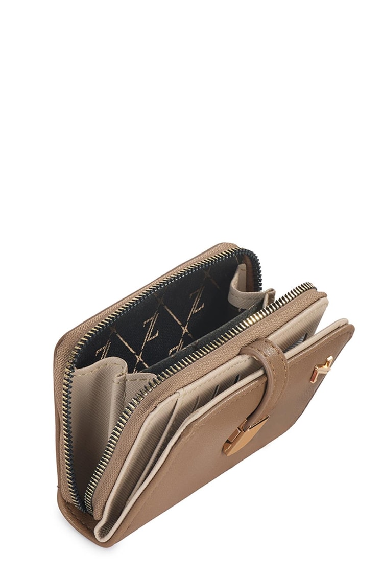 Fermuarlı Vizon Mini Cüzdan ZC025