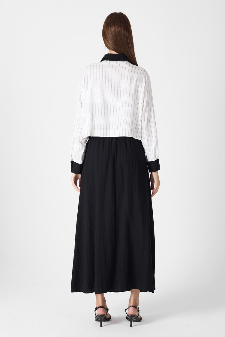 Ecru/Black Two-Piece Set TK-1617