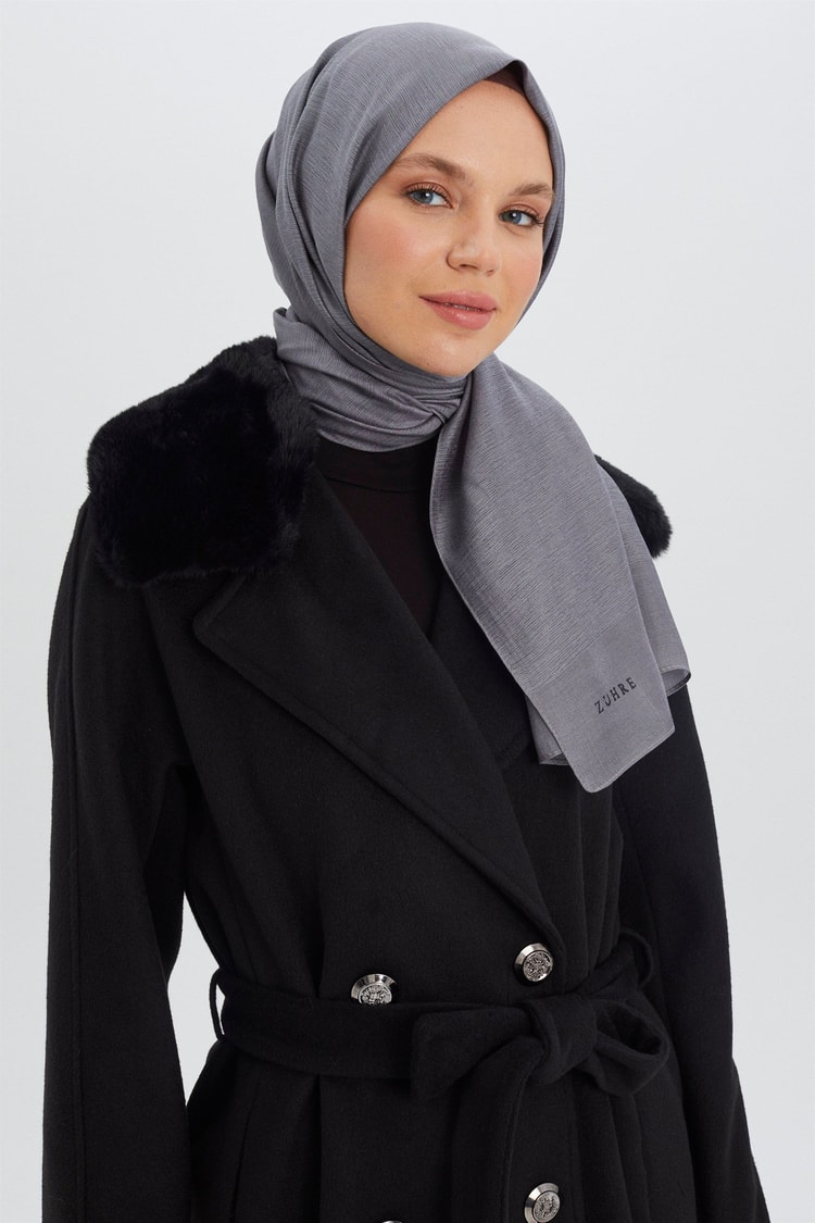 Gri Sena Basic Şal 0102 