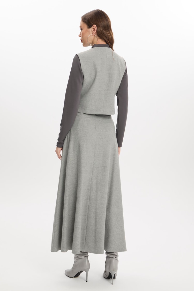 Gri Üçlü Kombin Takım TK-1355