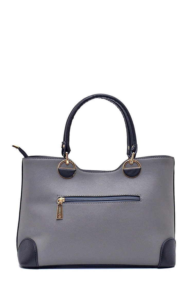Gri/Siyah Tote Çanta Z0013