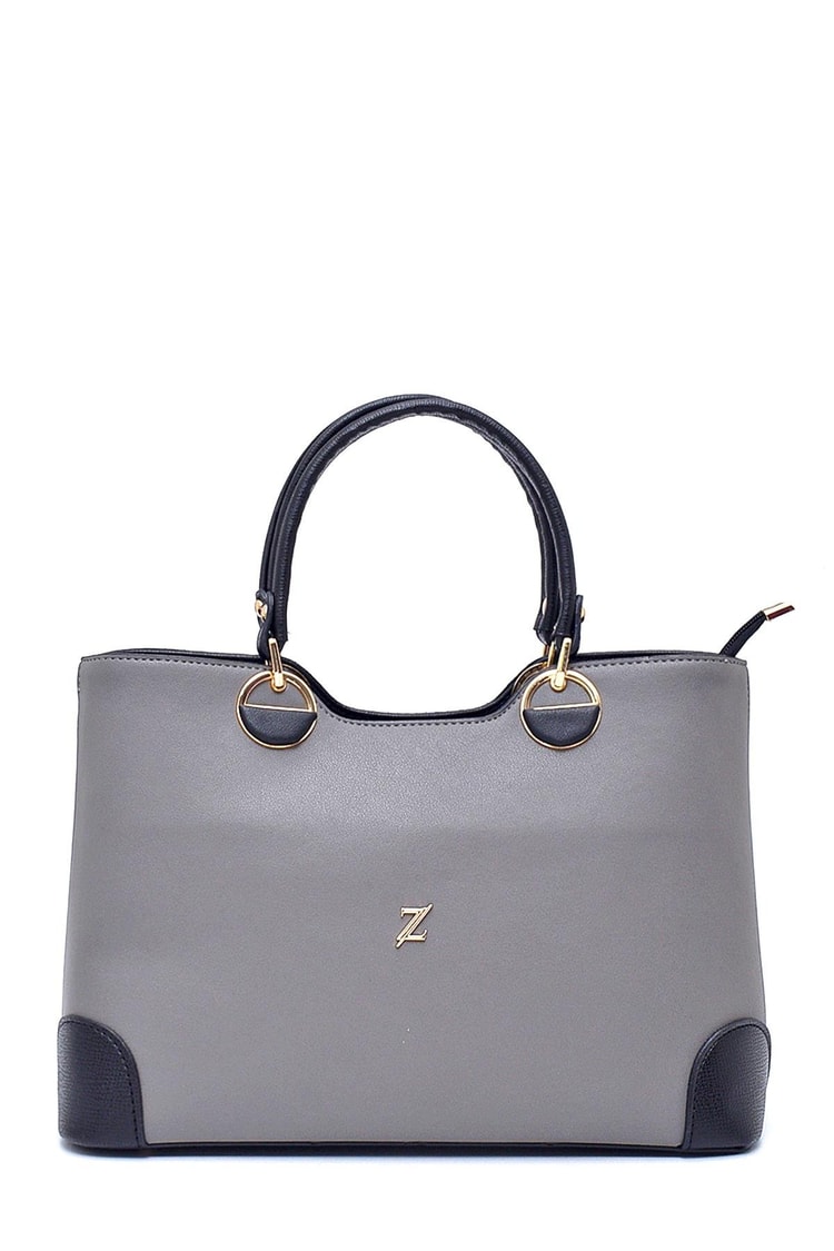 Gri/Siyah Tote Çanta Z0013