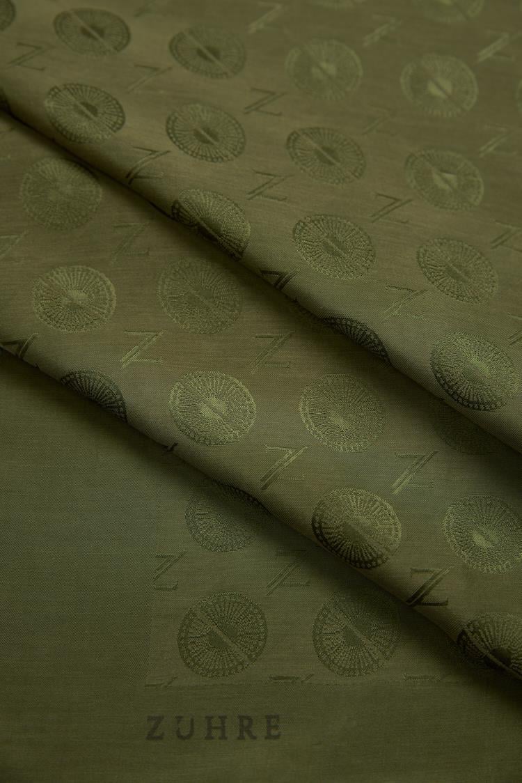 Haki Z Monogram Eşarp 0083