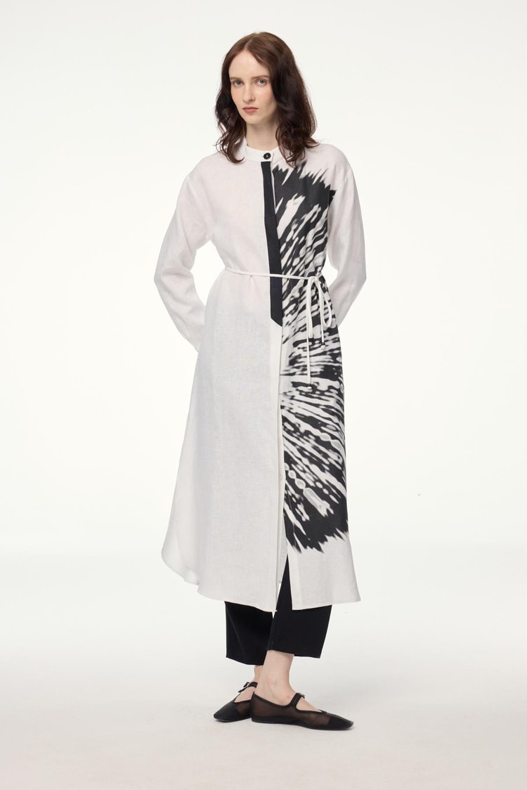 Long Ecru Tunic T-1584