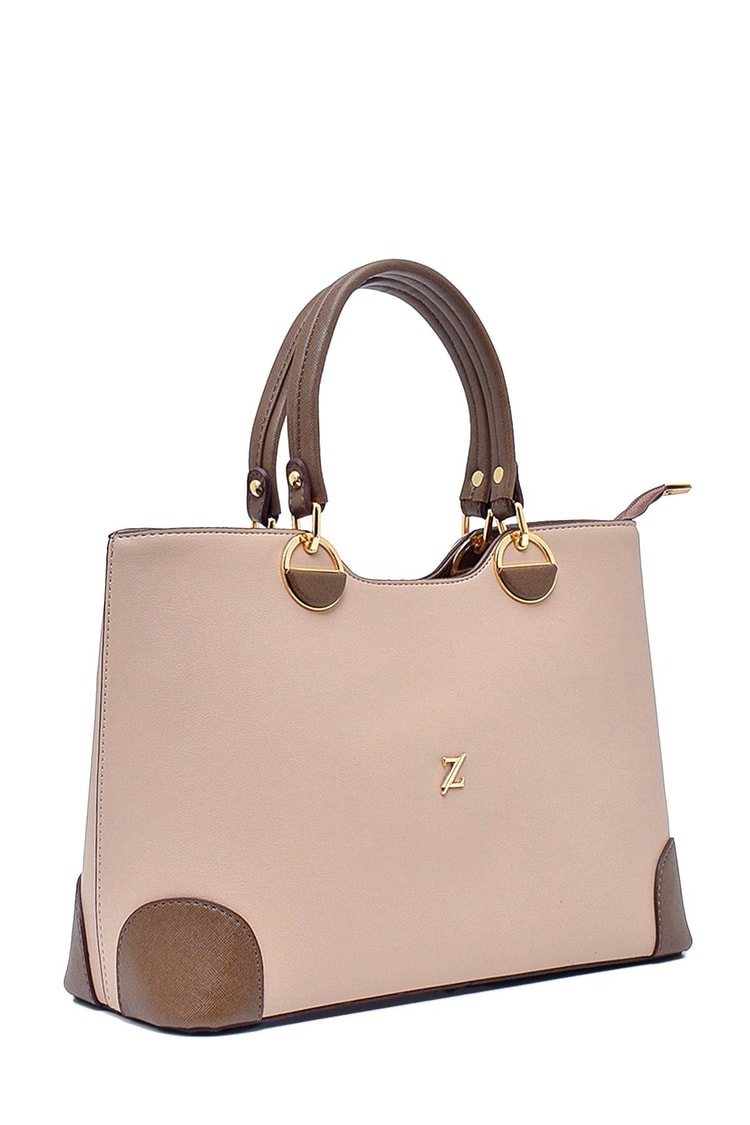 K.Bej/Vizon Tote Çanta Z0013