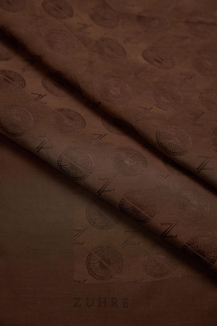 Kahve Z Monogram Eşarp 0083