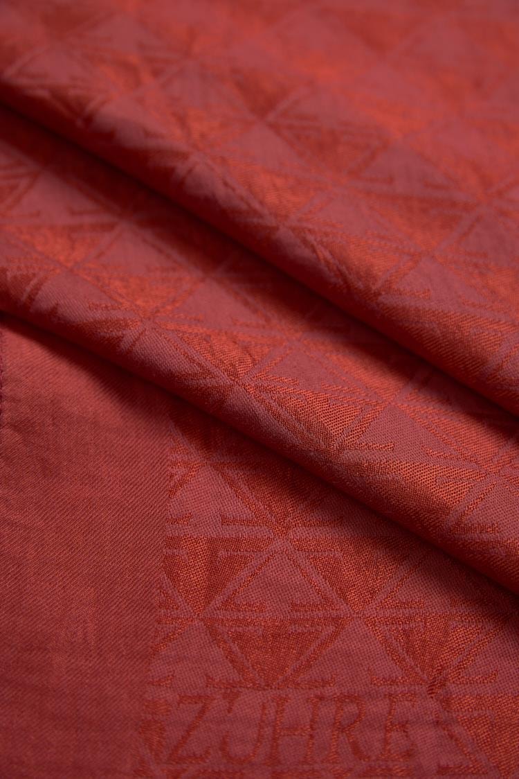 Kiremit Z Monogram Rüya Eşarp 0085