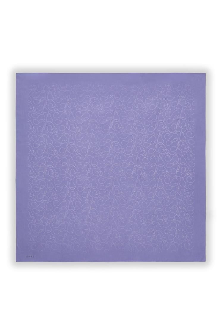 Lila Flamlı Eşarp 0084