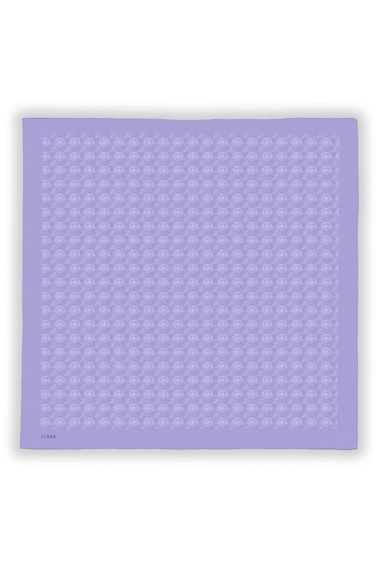 Lila Z Monogram Eşarp 0083