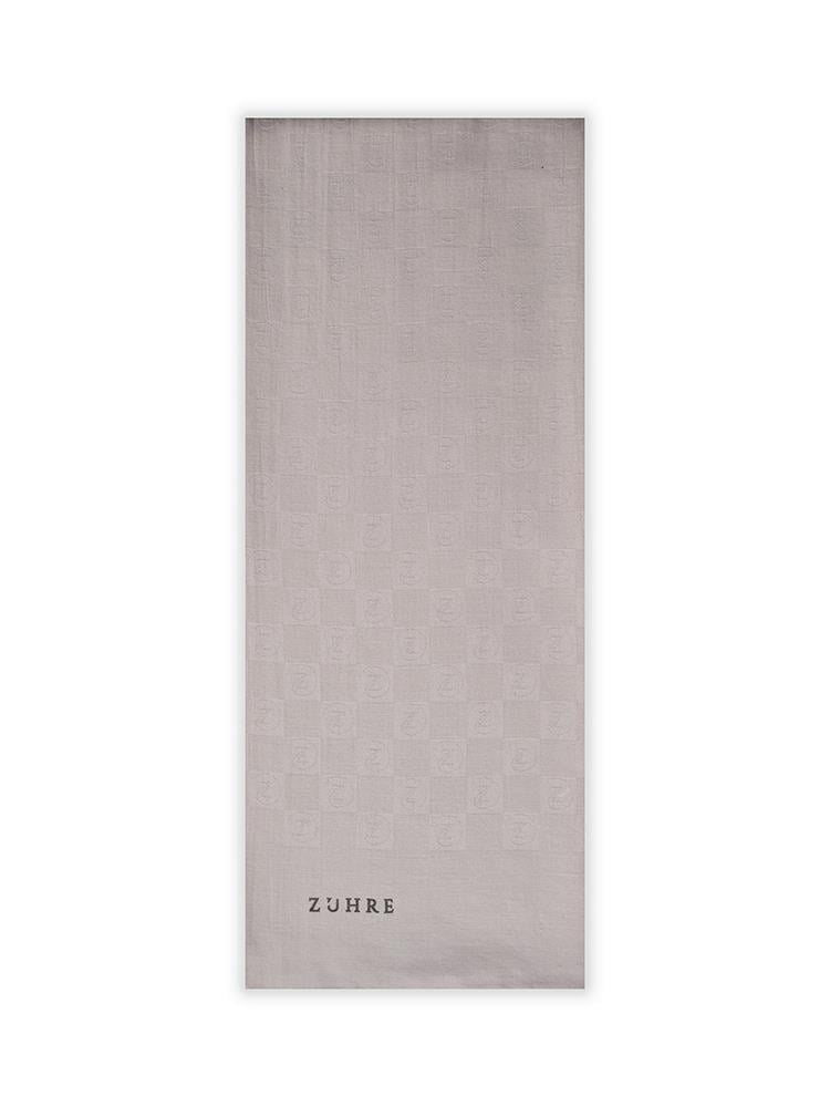 Monogram Desenli A.Gri Seher Şal 0106