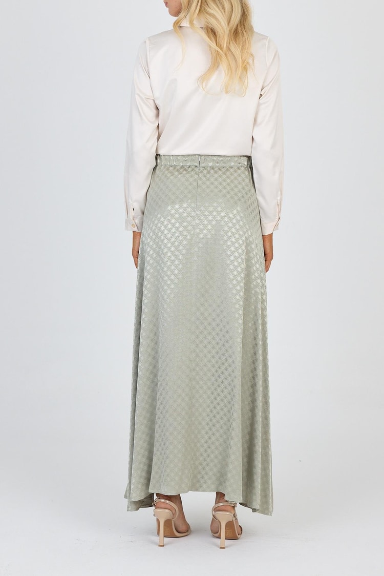 Monogram Desenli Çağla Etek ETK-0174