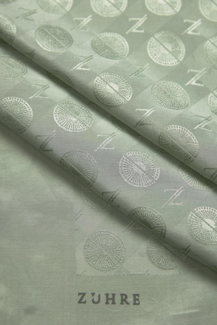 Olive Z Monogram Eşarp 0083