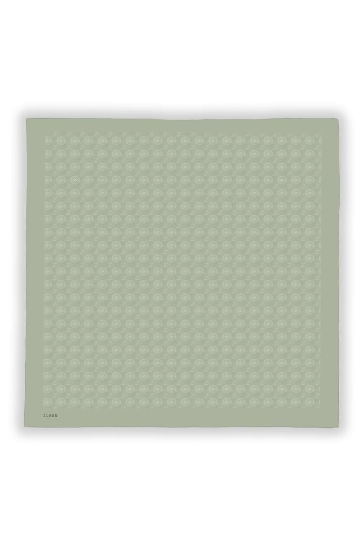 Olive Z Monogram Eşarp 0083