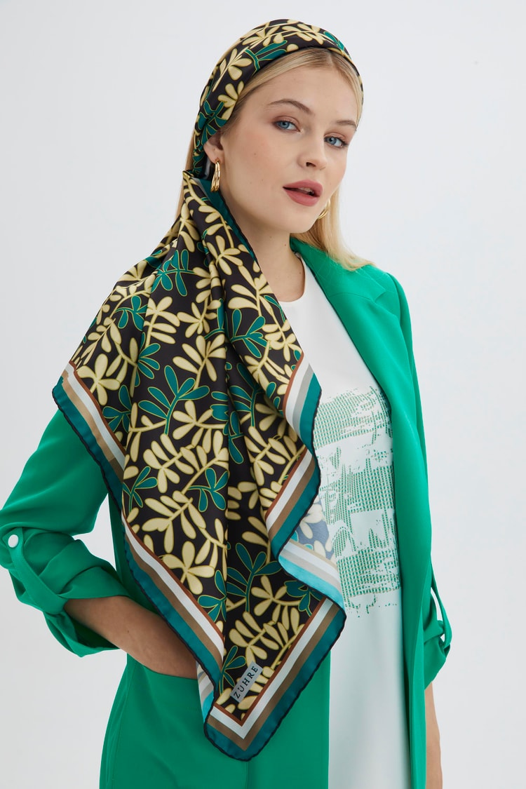 ZE0002 ZÜHRE POLYESTER/TWİİL EŞARP
