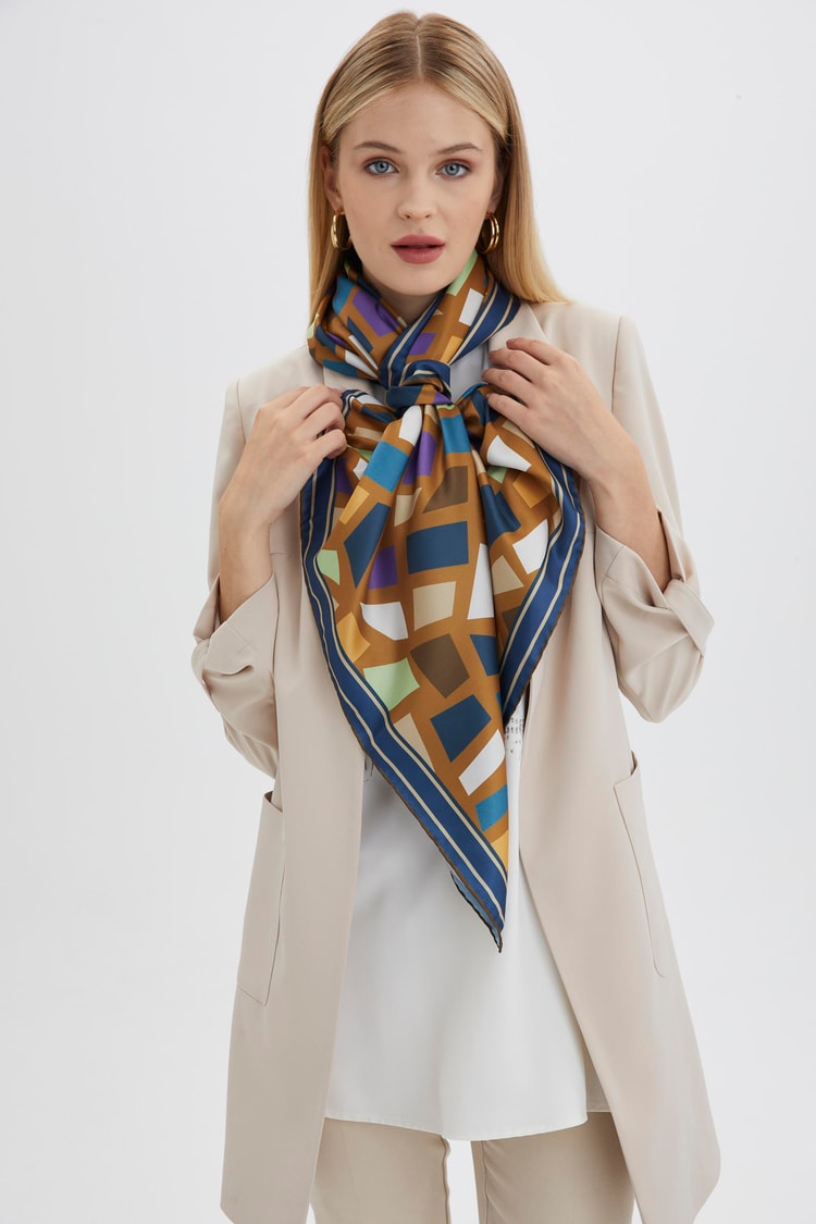 Polyester Twiil Eşarp ZE0007 V10