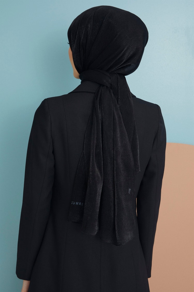 Siyah Carmen Basic Şal 0101 