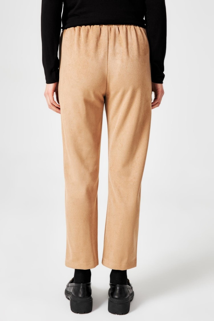 Süet Görünümlü Bej Pantolon P-0167