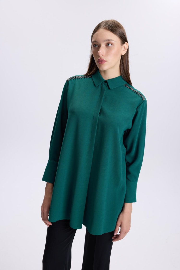 T-1499 PLUM TUNİK 42-50