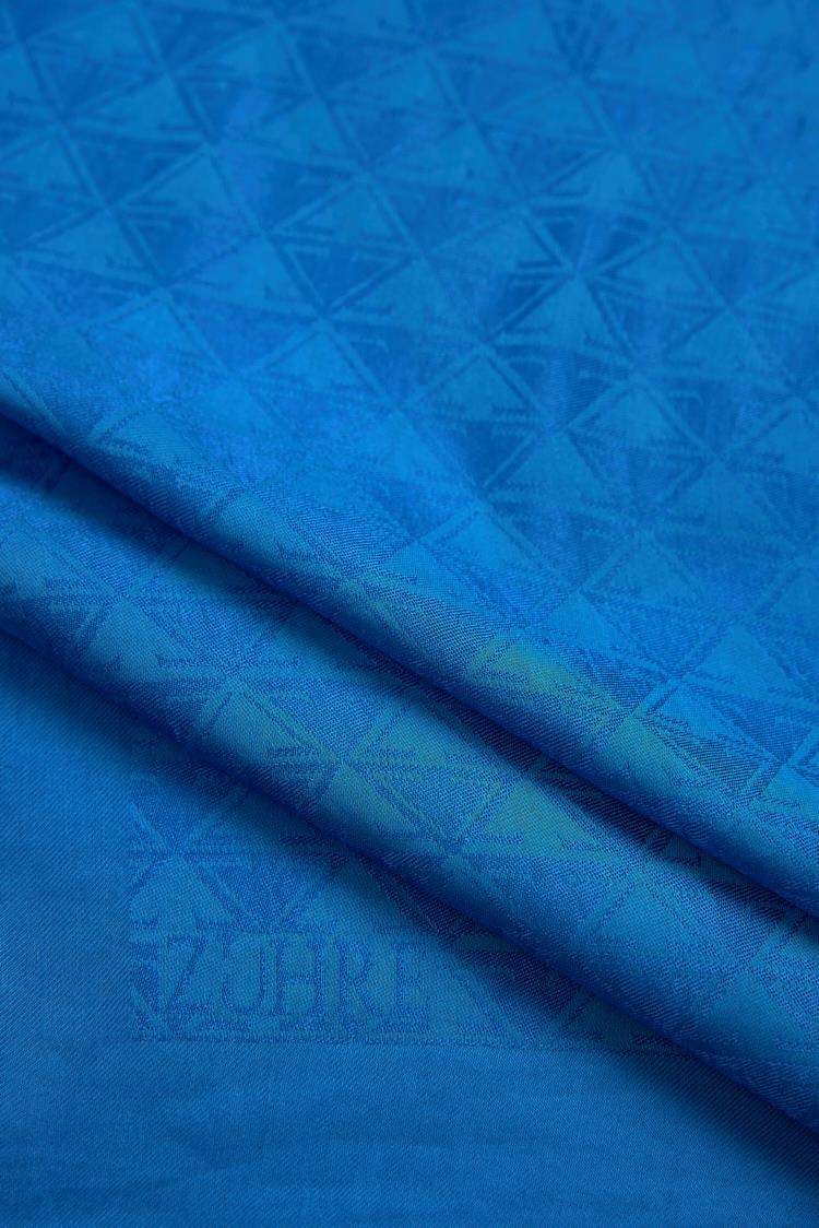 Yıldız Mavi Z Monogram Rüya Eşarp 0085