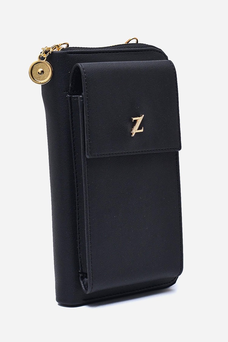 Zincir Askılı Siyah Cüzdan ZC011