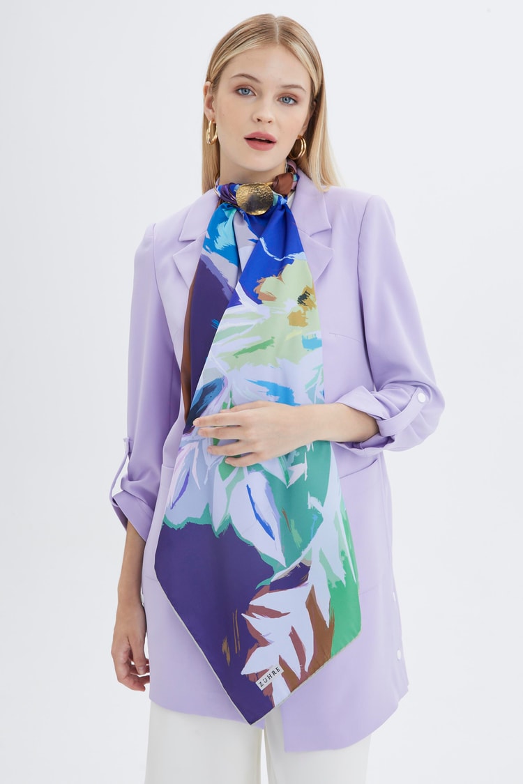 ZE0001 ZÜHRE POLYESTER/TWİİL EŞARP