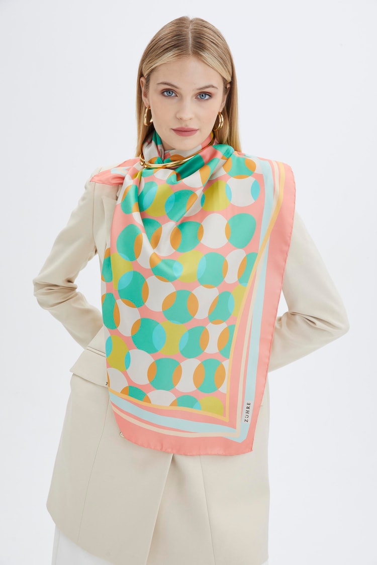 ZE0004 ZÜHRE POLYESTER/TWİİL EŞARP