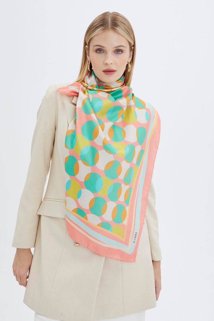 ZE0004 ZÜHRE POLYESTER/TWİİL EŞARP
