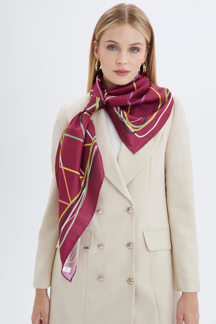 ZE0009 ZÜHRE POLYESTER/TWİİL EŞARP