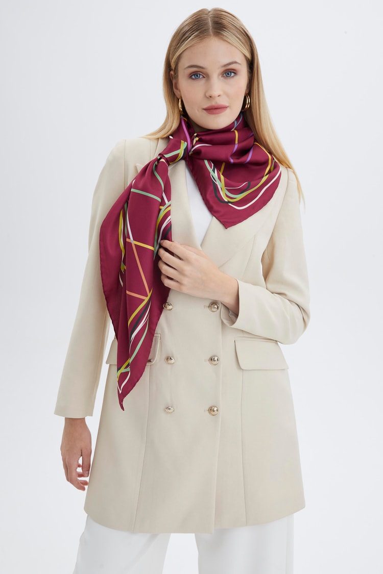 ZE0009 ZÜHRE POLYESTER/TWİİL EŞARP