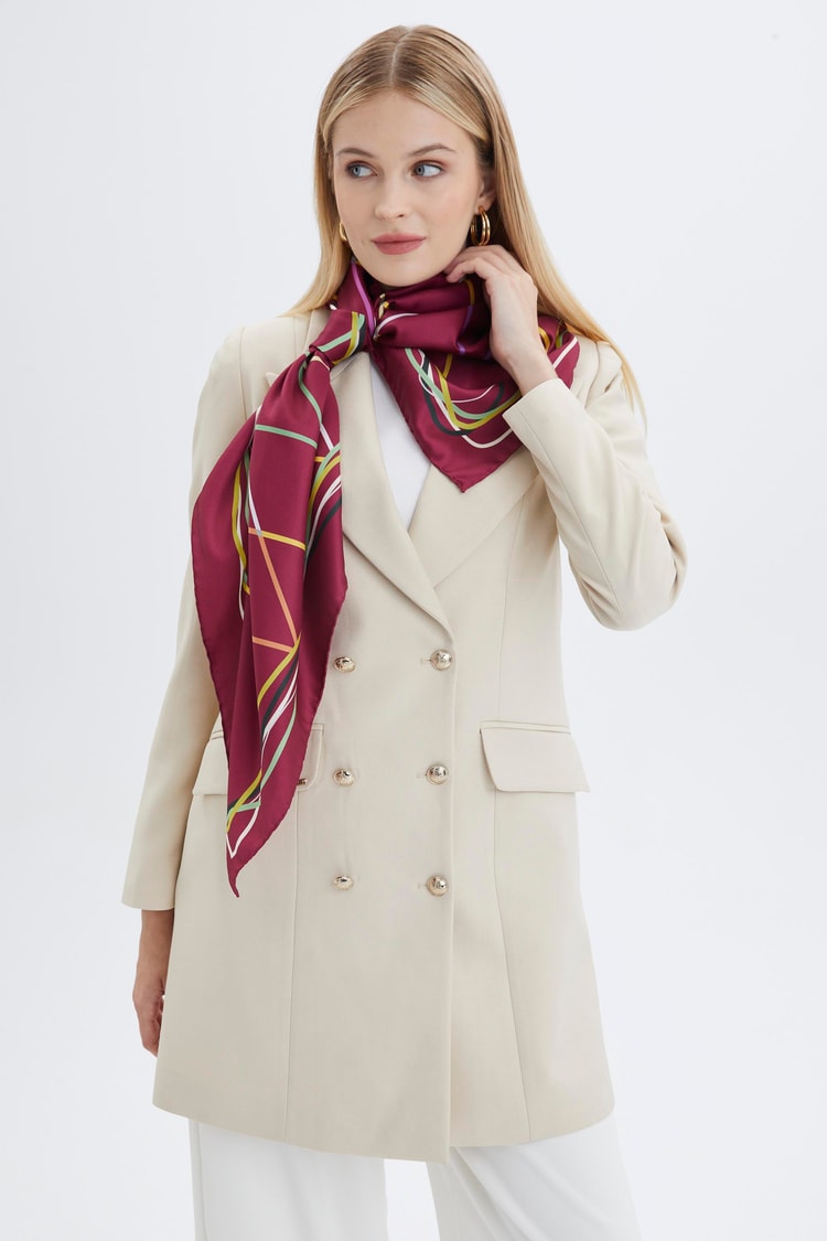 ZE0009 ZÜHRE POLYESTER/TWİİL EŞARP