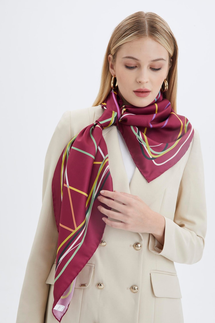 ZE0009 ZÜHRE POLYESTER/TWİİL EŞARP