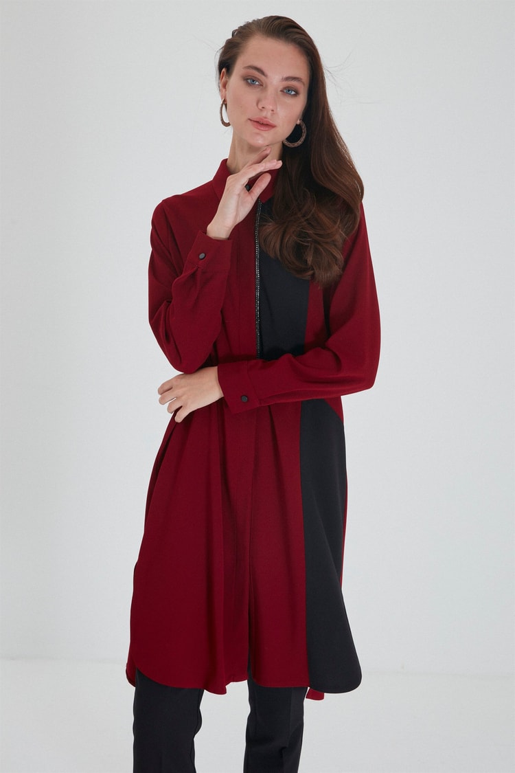 ZÜHRE Garni Detaylı Fes Tunik T-1270