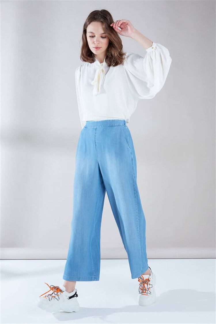 ZÜHRE Geniş Paça Pantolon Noa P-0013