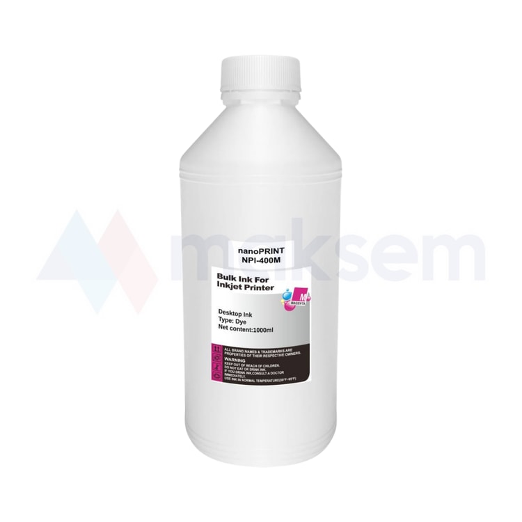 Kırmızı Mürekkep Dye (Ink) 1000ml GT52M 3YP61AE NPI-400M, HP Ink Tank Wireless 410 411 412 415 416