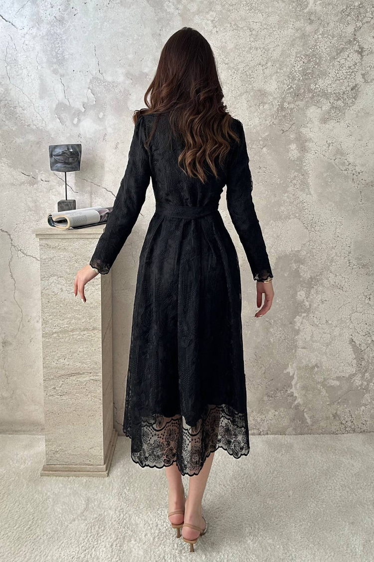 Black Dress with Stones